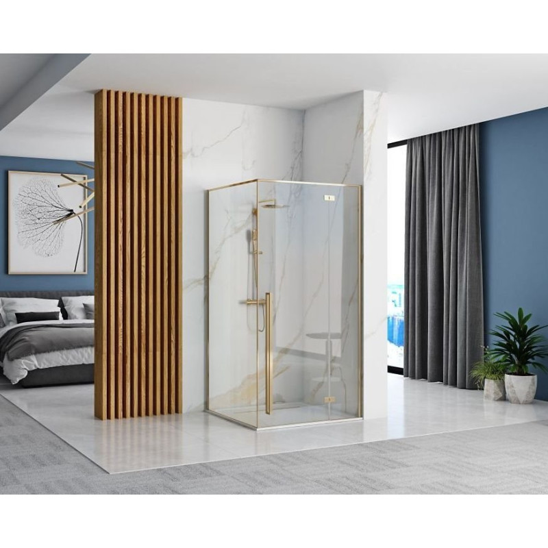 Rea kabina bez brodzika 90x90x190, kolor: transparent, kierunek:uniwersalny Fargo Gold