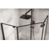 Rea kabina bez brodzika 80x80x195, szkło: transparent Diamond Black
