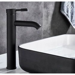 Rea bateria umywalkowa wysoka Graf Czarna