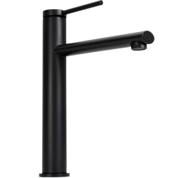 Rea bateria umywalkowa wysoka Oval Czarna