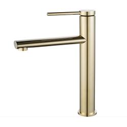 Rea bateria umywalkowa wysoka Oval Złota