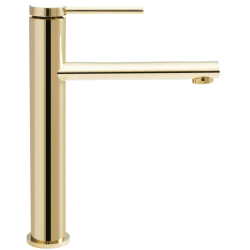 Rea bateria umywalkowa wysoka Oval Złota