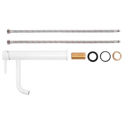 Rea bateria umywalkowa wysoka Lungo Biała