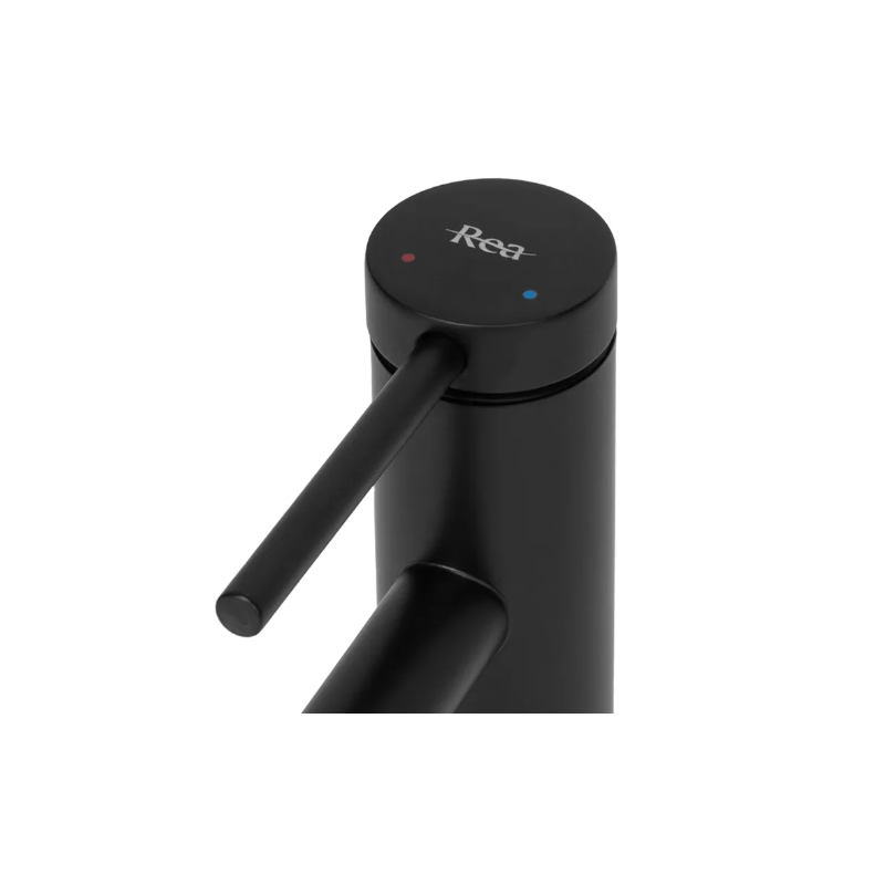 Rea bateria umywalkowa niska Foss Czarna