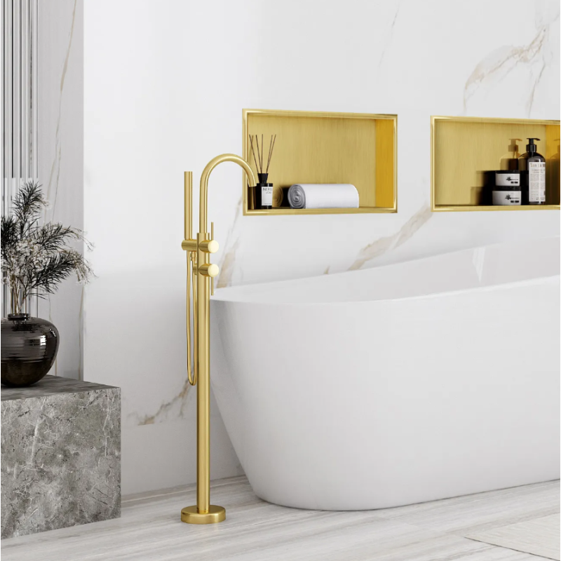 Rea półka podtynkowa 08 30x45x10 złoty szczotkowany Półka Podtynkowa 08 Złoty Szczotkowany