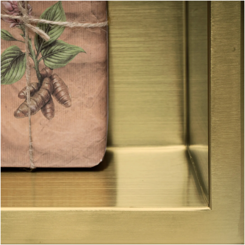 Rea półka podtynkowa 09 30x60x10 złoty szczotkowany Półka Podtynkowa 09 Złoty Szczotkowany