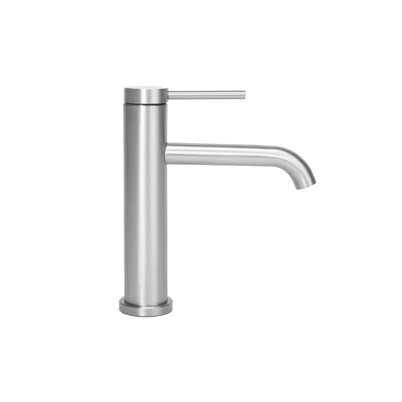 Rea bateria umywalkowa niska Clif Nikiel Szczotkowany