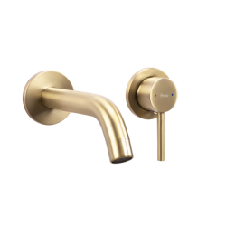 Rea bateria umywalkowa podtynkowa Owen Złota Szczotkowana