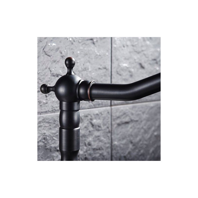 Rea bateria umywalkowa wysoka Bona Czarna Przecierana