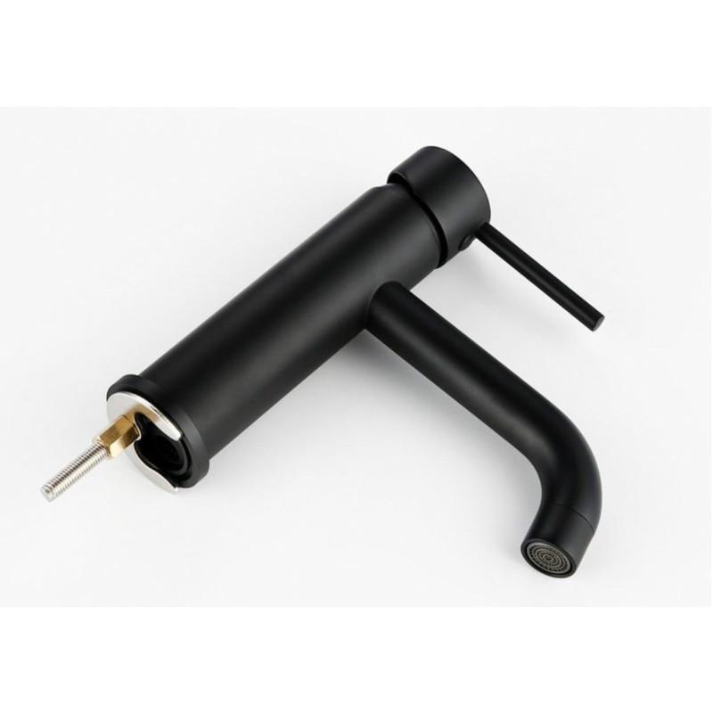 Rea bateria umywalkowa niska Lungo Czarna