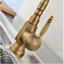 Rea bateria umywalkowa wysoka Bona Złota Przecierana