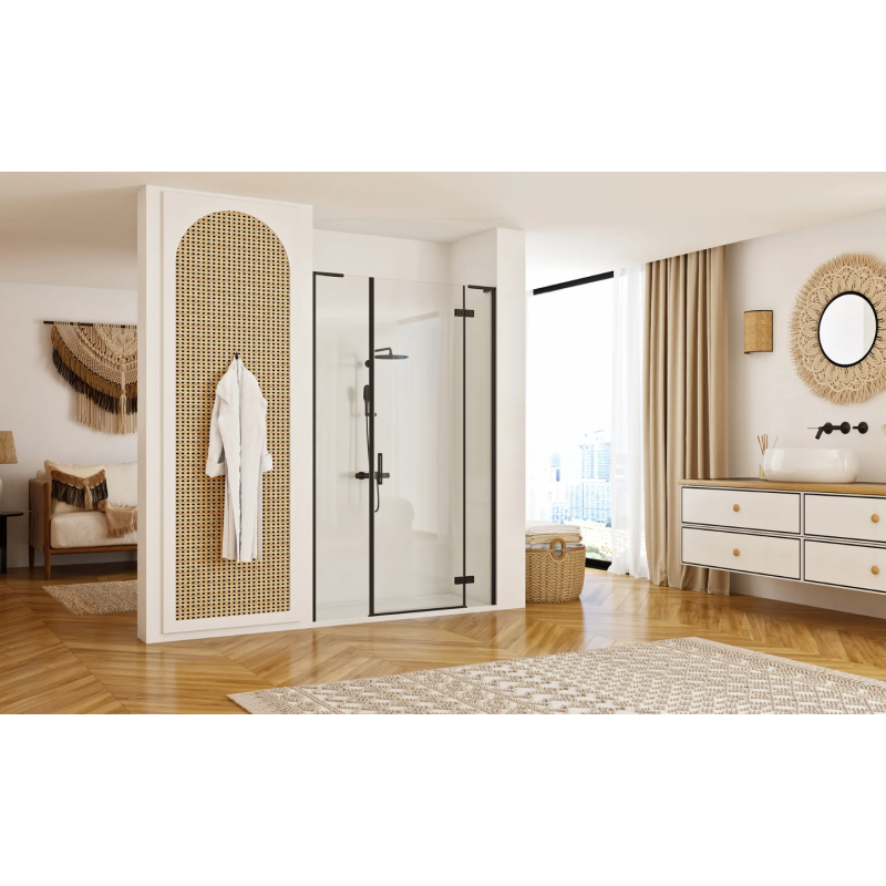 Rea drzwi prysznicowe hugo black 90 Hugo Black