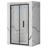 Rea drzwi prysznicowe 80x195 Rapid Fold Black