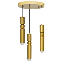 Złota Lampa Sufitowa APP471-3CP – Elegancja i Styl w Każdym Wnętrzu