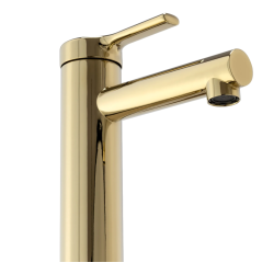 Rea bateria umywalkowa niska Pixel Złota