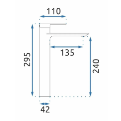 Rea bateria umywalkowa wysoka Storm Tytan