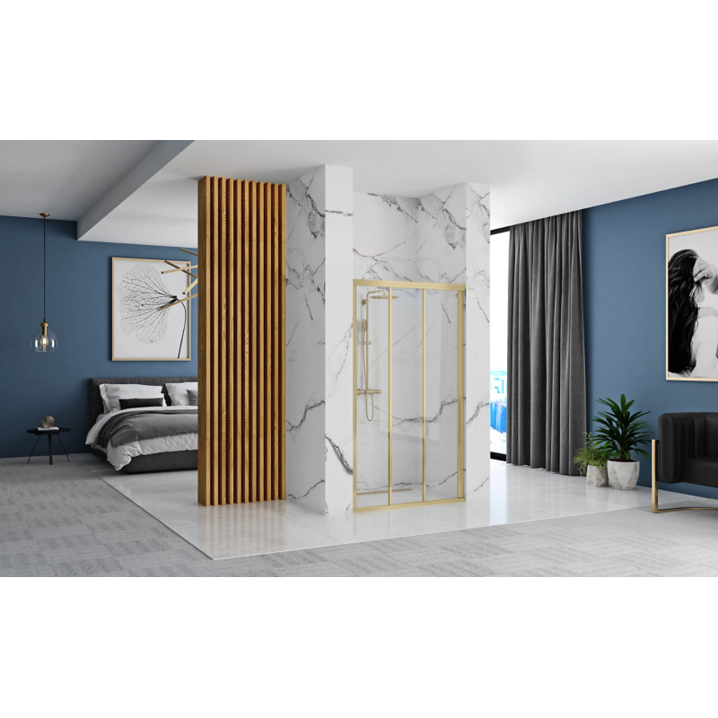 Rea drzwi prysznicowe 120x190 Alex Gold Brush