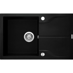 Deante zlewozmywak Andante nero granit 1k z/o 780x490x194, 3,5