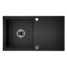 Deante zlewozmywak Zorba grafitowy granit 1k z/o 760x440x160, 3,5 + bateria nemezja z wylewką