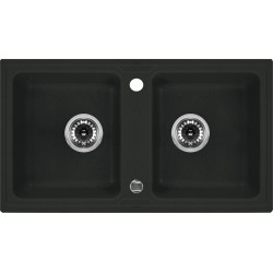 Deante zlewozmywak Zorba grafit metalik granit 2k b/o 780x435x180, 3,5