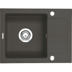 Deante zlewozmywak Zorba antracyt metalik granit 1k z/ko 580x440x164 3,5