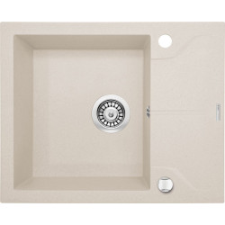 Deante zlewozmywak Andante beż granit 1k z/ko 590x490x194, 3,5