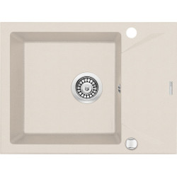 Deante zlewozmywak Evora beż granit 1k z/ko 590x440x193, 3,5