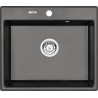 Deante zlewozmywak Andante antracyt metalik granit 1k 600x520x210