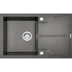 Deante zlewozmywak Andante antracyt metalik granit 1k z/o 780x490x194, 3,5