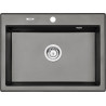 Deante zlewozmywak Eridan antracyt metalik granit 1k 700x520x210, 3,5