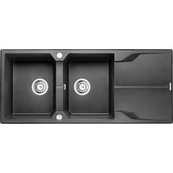 Deante zlewozmywak Andante grafit metalik granit 2k z/o 1160x500x224, 3,5