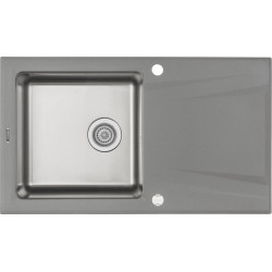 Deante zlewozmywak Prime szary metalik granito-stal 860x500x220 3,5