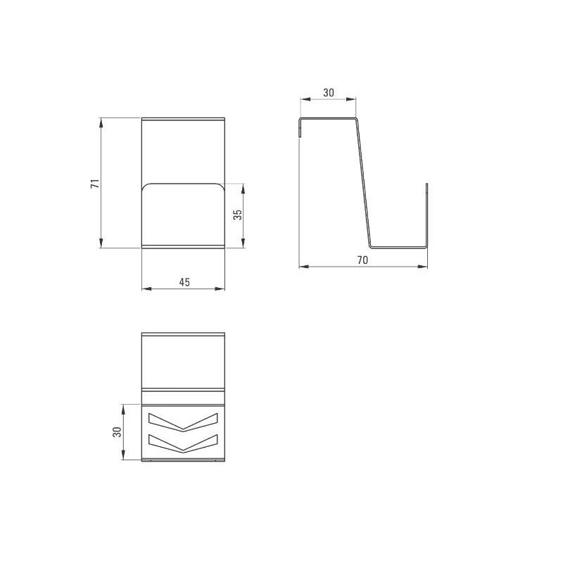 Deante haczyk na gąbkę nero