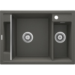 Deante zlewozmywak Magnetic antracyt metalik granit 1,5k 690x500x219, 3,5