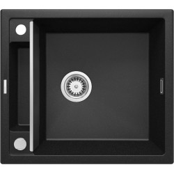 Deante zlewozmywak Magnetic grafit metalik granit 1k 560x500x219, 3,5