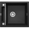 Deante zlewozmywak Magnetic grafit metalik granit 1k 560x500x219, 3,5