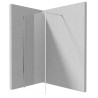 Deante ścianka kerria plus walk in chrom 90 cm z powłoką, szkło totalwhite