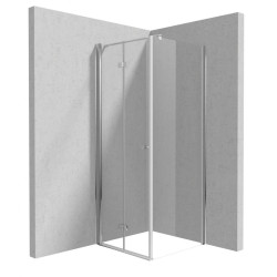 Deante ścianka kerria plus walk in chrom 100 cm z powłoką, szkło totalwhite