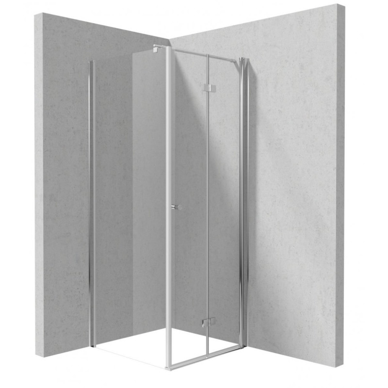 Deante ścianka kerria plus walk in chrom 100 cm z powłoką, szkło totalwhite