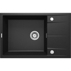 Deante zlewozmywak Eridan grafit metalik granit 1k z/o 780x500x210, 3,5