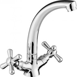 Deante Symetrio bateria umywalkowa chrom