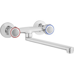 Deante Teno bateria kuchenna ścienna chrom