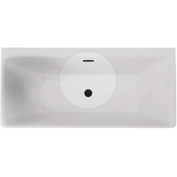 Deante zestaw do wanny, nero, korek click-clack oraz przelew prostokątny