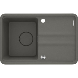 Deante zlewozmywak Momi antracyt metalik granit 1k z/ko 670x440x230 mm