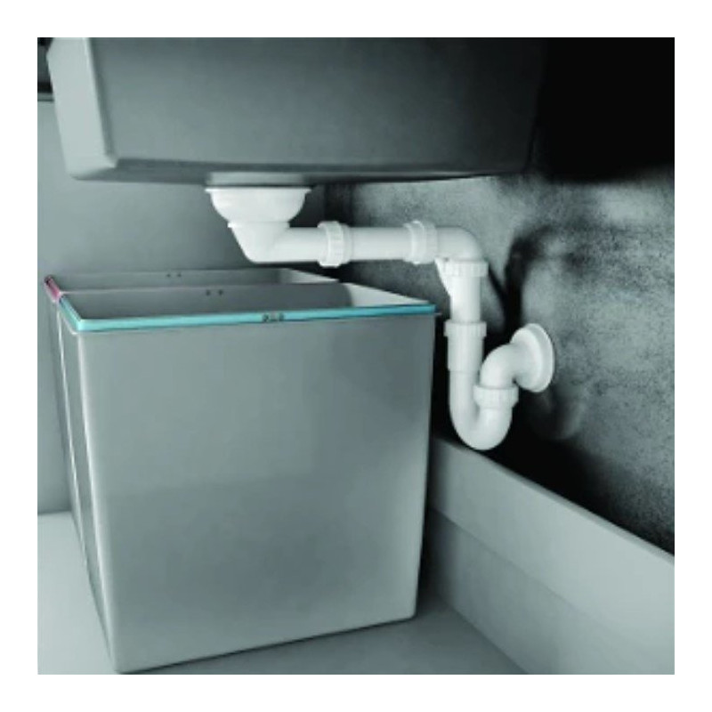 Deante zlewozmywak Momi szary metalik granit 1k z/ko 670x440x230 mm