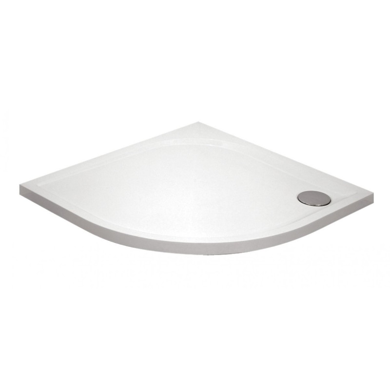 Deante brodzik Cubic półokrągły, akrylowy, 3 cm głębokości, płaski, 90 cm