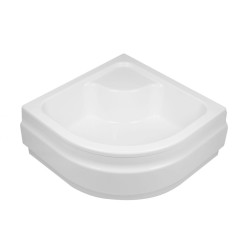 Deante brodzik Deep półokrągły, akrylowy, 28 cm głębokości, ze stelażem, 90 cm