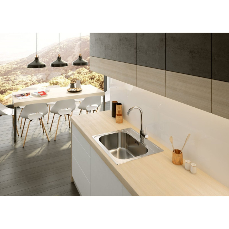 Deante zlewozmywak Soul dekor 1k b/o 600x500x180, 3,5"