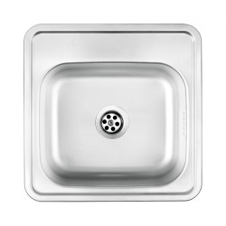 Deante zlewozmywak Techno satyna 1k b/o 380x380x150, 2"