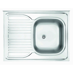 Deante zlewozmywak Tango satyna z listwą lewy 1k z/o 800x600x160, 2